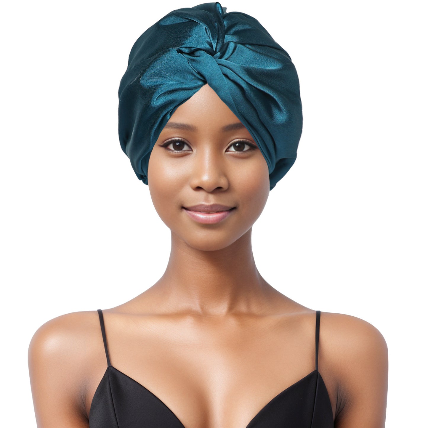 Double Layer Nightcap Cross Twist Shower Cap