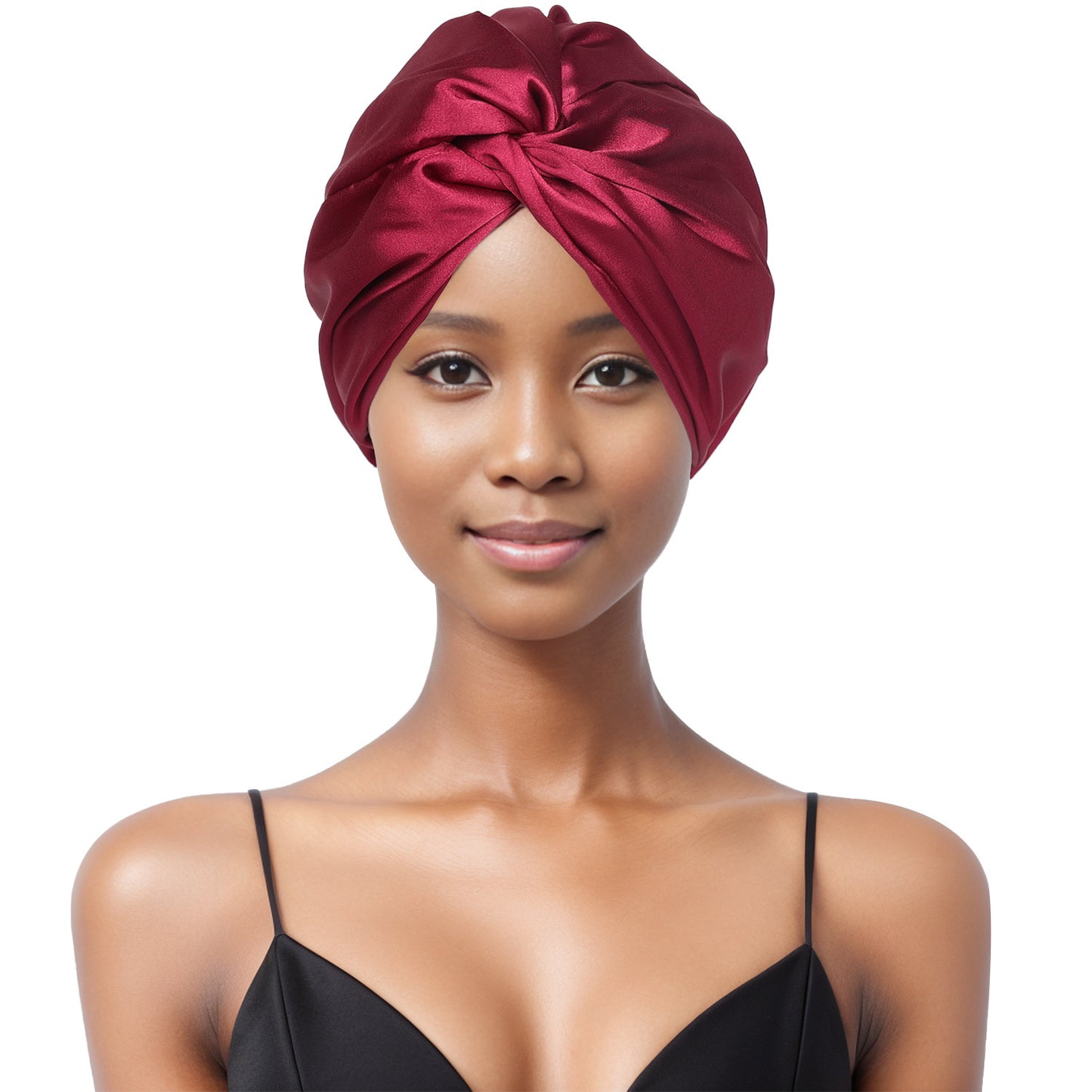 Double Layer Nightcap Cross Twist Shower Cap