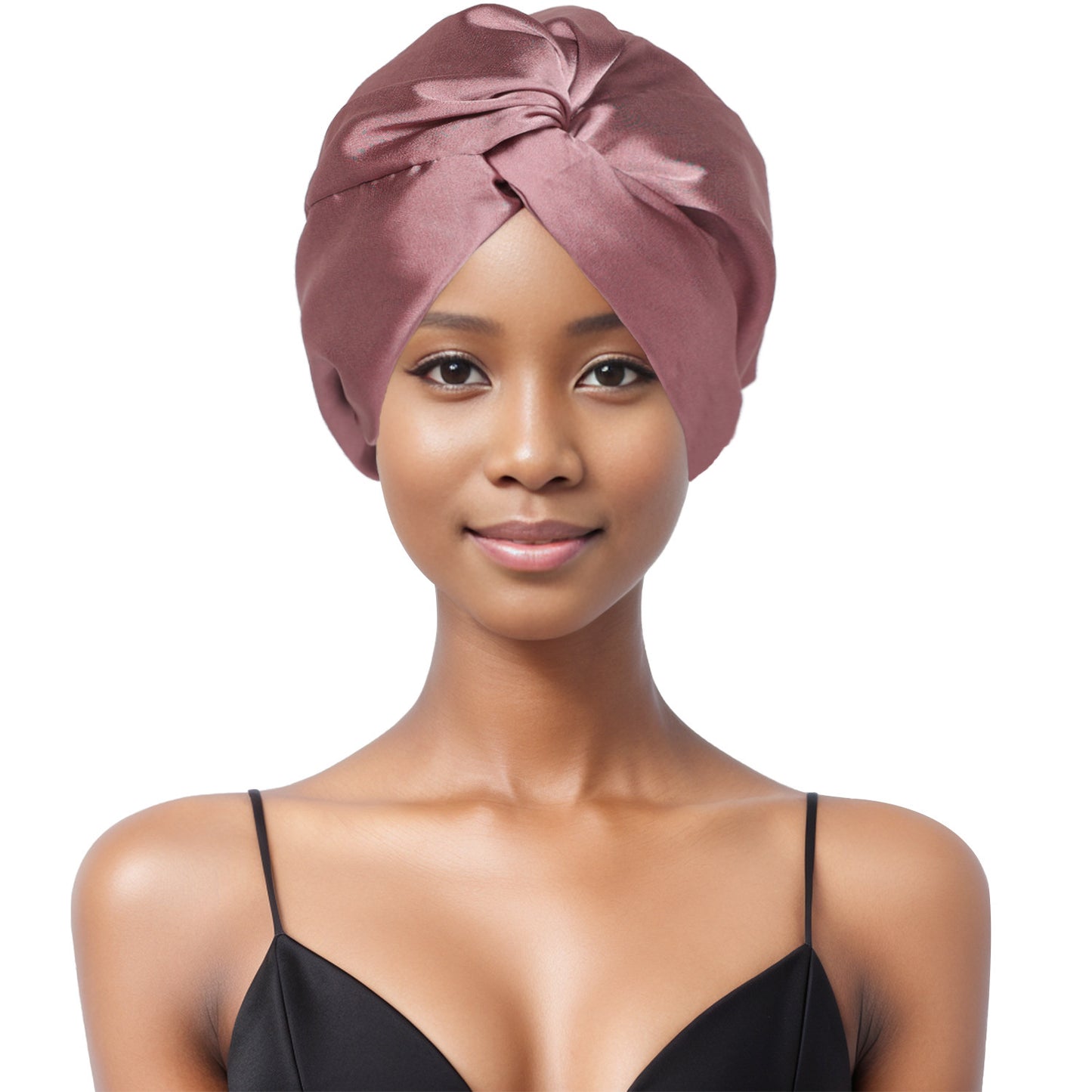 Double Layer Nightcap Cross Twist Shower Cap