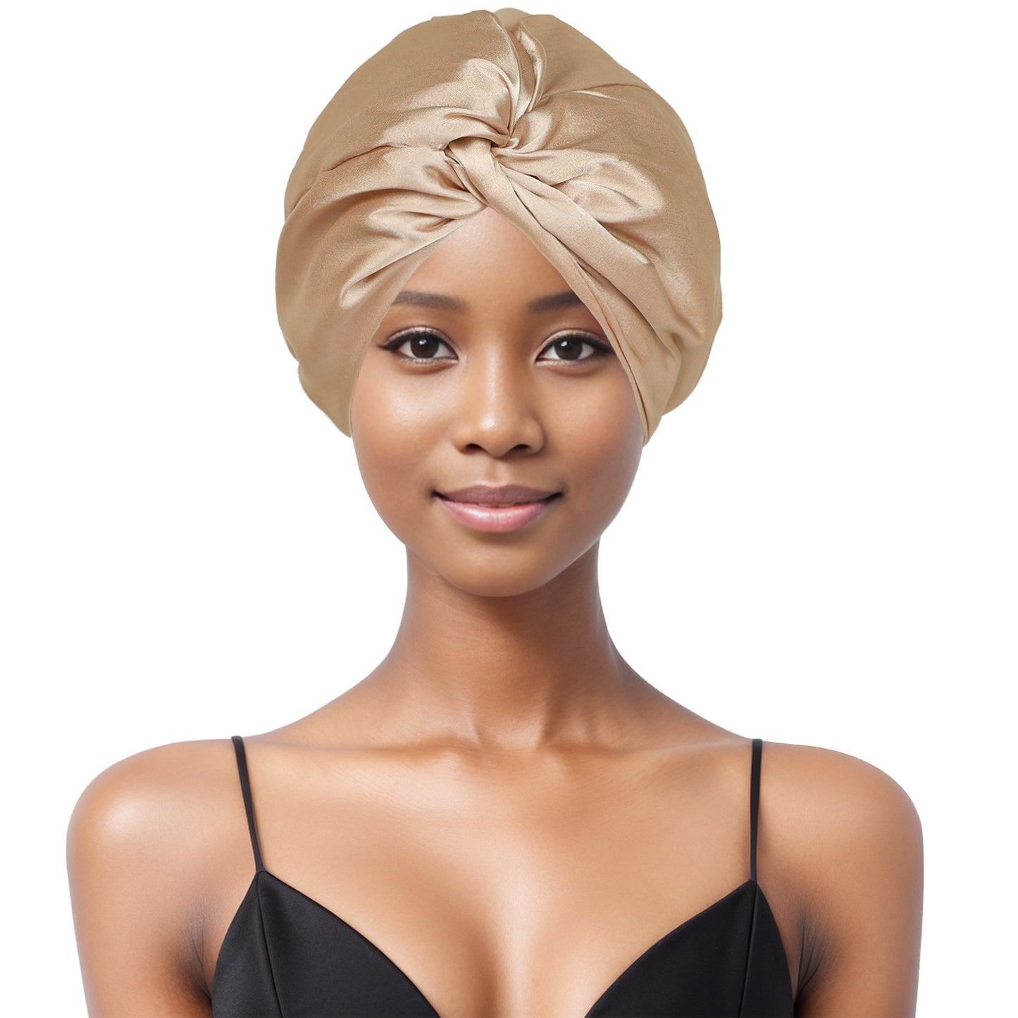 Double Layer Nightcap Cross Twist Shower Cap