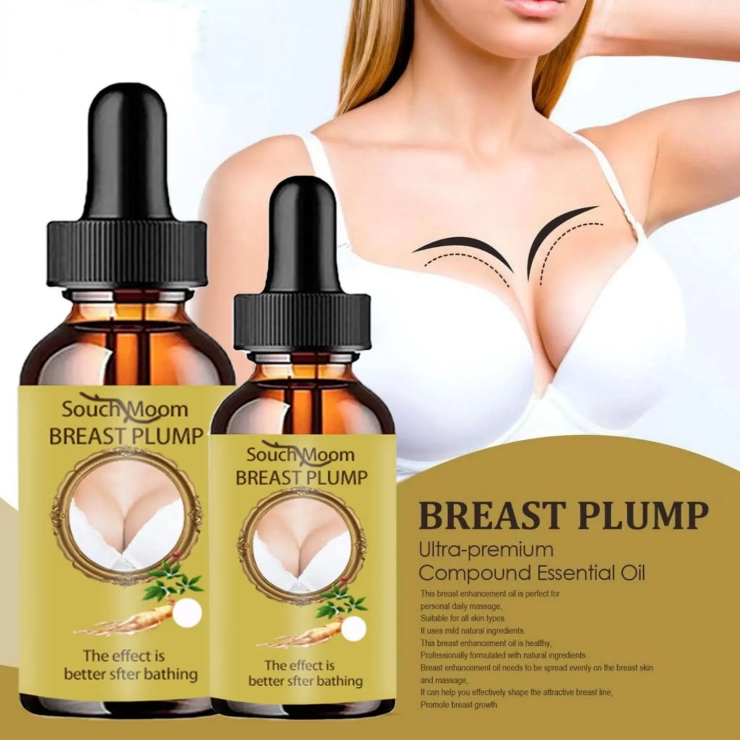 YRFKT Fast and Free Shipping Breast Enlargement Essential Oil Cream Promotes Breast Development Firming Lifting Breast Growth