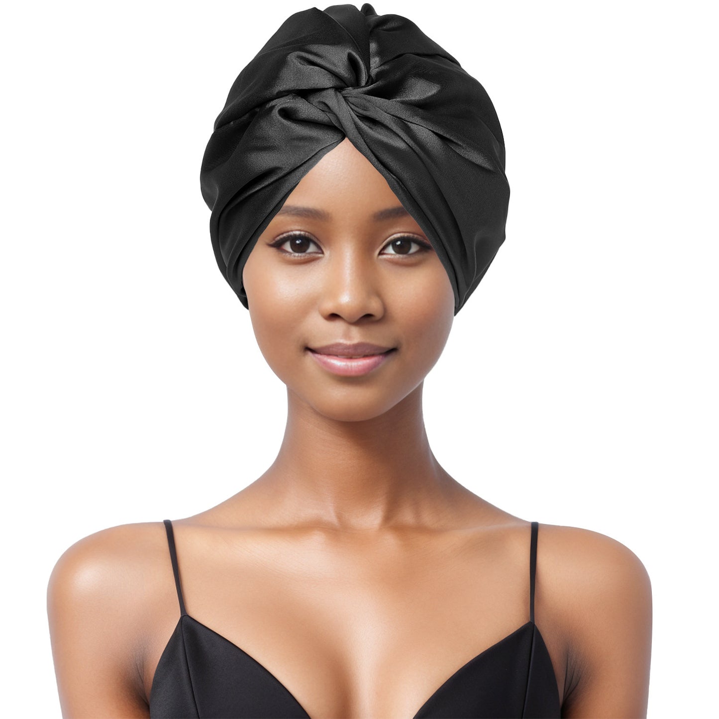 Double Layer Nightcap Cross Twist Shower Cap