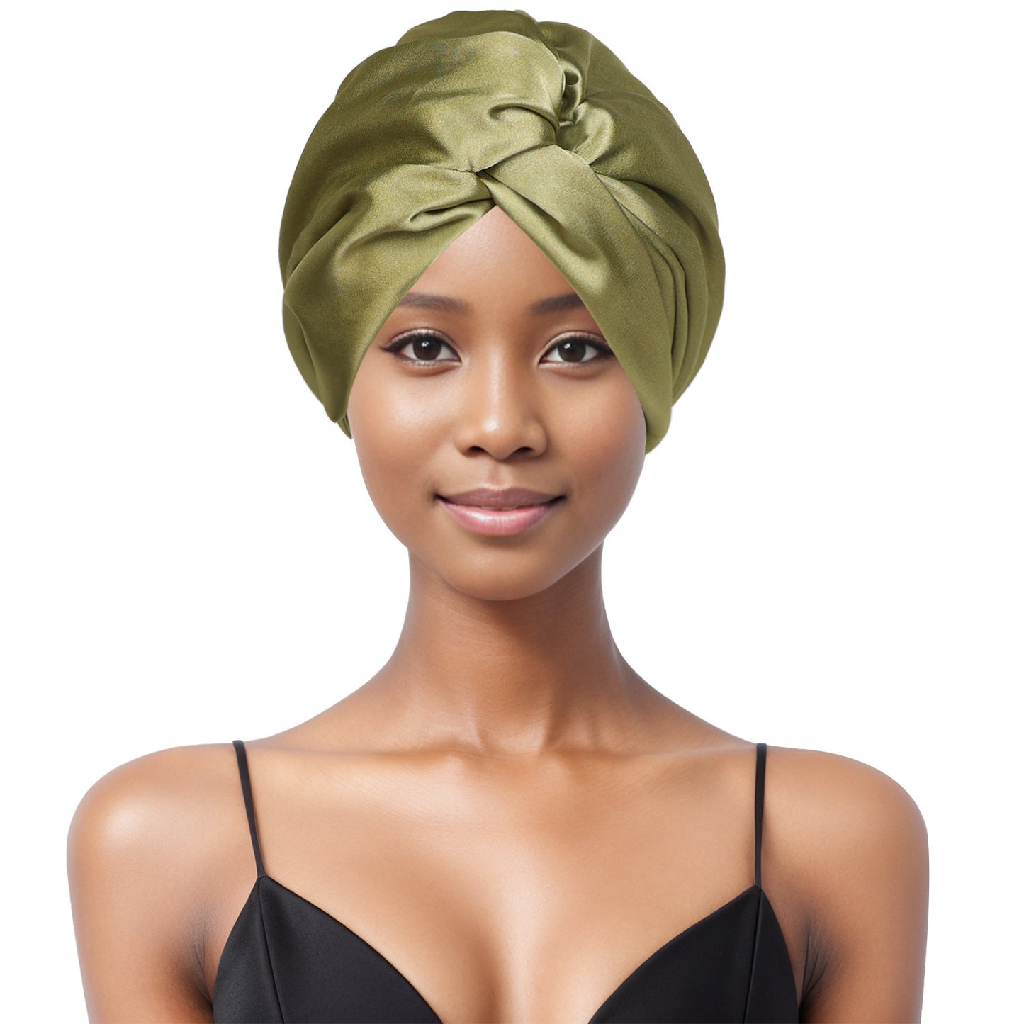 Double Layer Nightcap Cross Twist Shower Cap